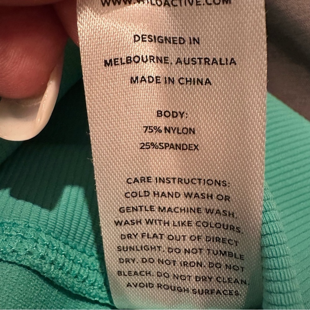 WILO The Label Teal Athletic Leggings Side Stripe 25” Inseam Women’s Size XS - Picture 9 of 9